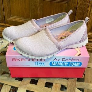 Skechers Flex with Air-Cooled Memory Foam Slip Ons